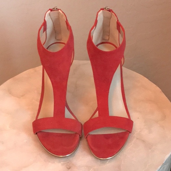 Kenneth Cole red suede heel - Picture 1 of 6
